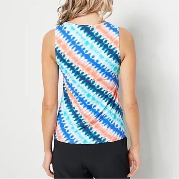 Lands' End Regular High Neck UPF 50 Tankini Top - Picture 2 of 6